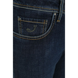 Jacob Cohen Blue Cotton Jeans & Pant
