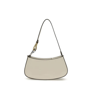 Staud Cream Calf Leather Bos Taurus Shoulder Bag
