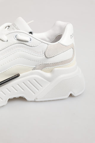 Dolce & Gabbana White Daymaster Low Top Mens Sneakers Shoes