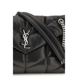 Saint Laurent Black Lamb Ovis Aries Aries Shoulder Bag