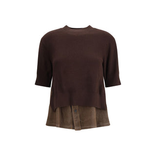 Sacai Denim detail Sweater