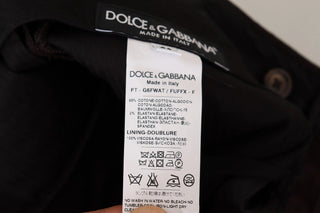 Dolce & Gabbana Bordeaux Cotton Stretch Skinny Trouser