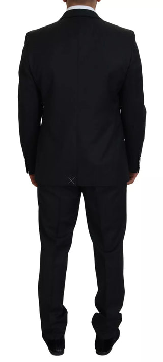 Dolce & Gabbana Melange Grey Wool 2 Piece MARTINI Suit