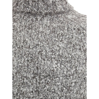 Brunello Cucinelli Gray Alpaca Vicugna Pacos Turtleneck