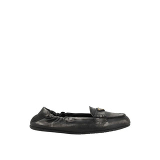 Prada Vintage-effect Leather Loafers