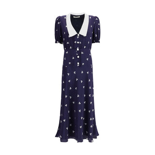 Alessandra Rich Bow patterned Dress