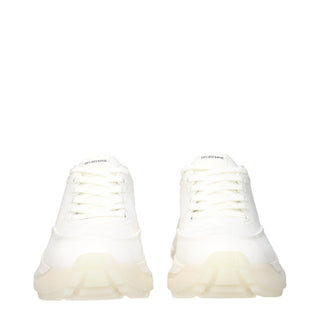 Max Mara White Fabric Chunky Sneakers