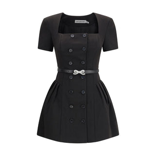 Self-Portrait Crepe short sleeve Dress