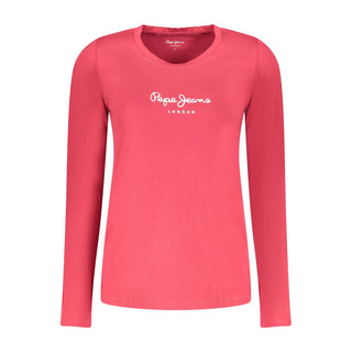 Pepe Jeans Red Cotton Women T-Shirt