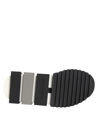 Dolce & Gabbana Black White Slip On Sorrento Sneakers Shoes