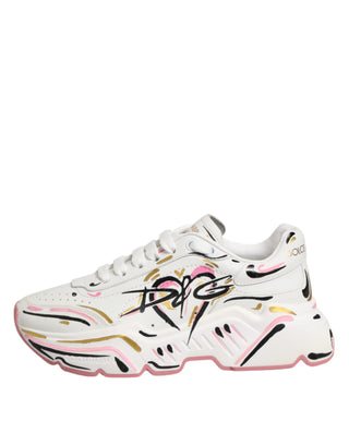 Dolce & Gabbana Multicolor Hand Painted DAYMASTER Sneaker Shoes