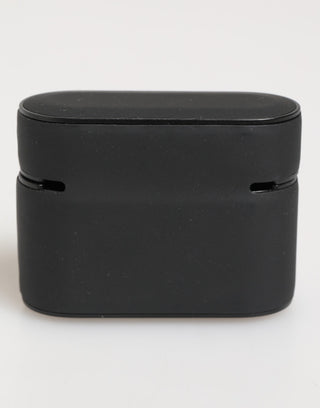 Dolce & Gabbana Black Orange Rubber Logo Embossed Accessory Airpods Case