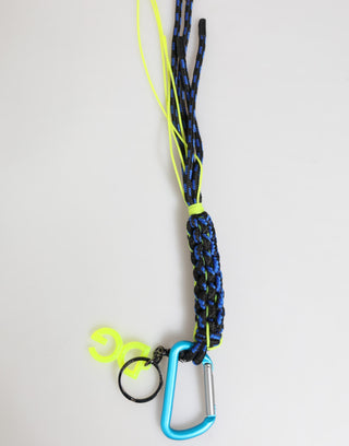 Dolce & Gabbana Multicolor Polyester Tape String DG Logo Keychain Keyring