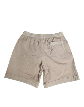 Dolce & Gabbana Beige Nylon Beachwear Men Boxer Short Swimwear