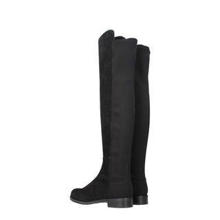 Stuart Weitzman Black Leather Over The Knee