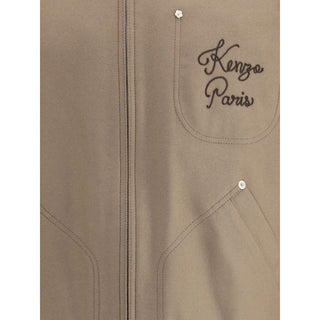 Kenzo Wool and leather college Jacket