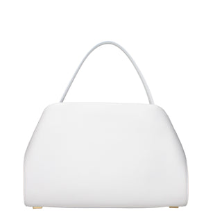 Salvatore Ferragamo White Leather Shoulder Bags