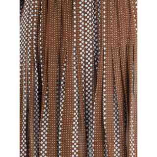 Crida Milano Wimbledon georgette midi Dress