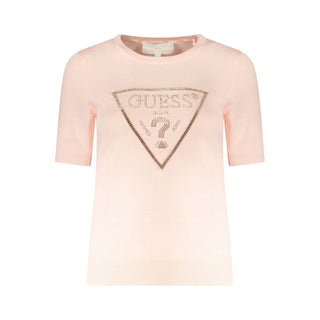 Guess Jeans Pink Viscose Sweater