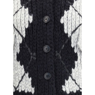 Ermanno Scervino Wool argyle-patterned Cardigan