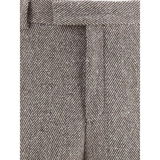 Ferragamo Wide chevron Pants