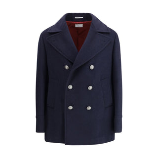 Brunello Cucinelli Double wool flannel Caban
