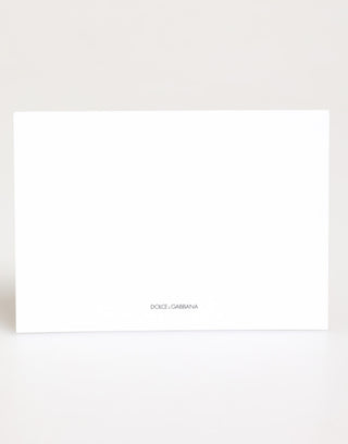 Dolce & Gabbana Multicolor Leopard Print Envelope Paper Post Card Holder