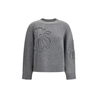 Bruno Manetti Embroidered flower Sweater