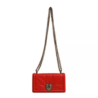 Dolce & Gabbana Red Quilted Devotion Crossbody 11 PRO Phone case bag