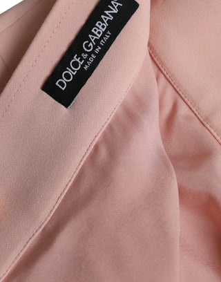 Dolce & Gabbana Light Powder Rose Viscose Pleated Skirt