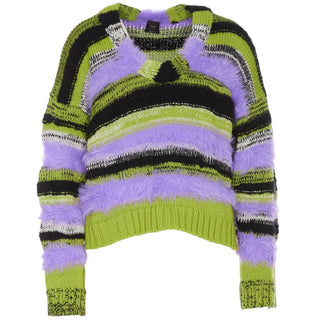 PINKO Purple Marabou Sweater