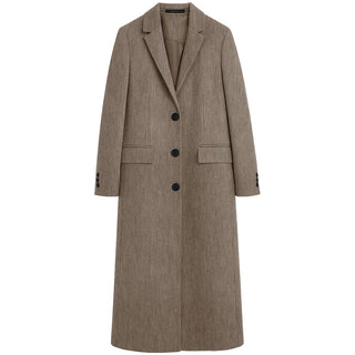 Made in Italy Brown Wool Jackets & Coat