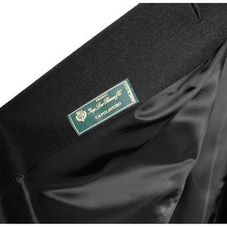 Made in Italy Black Wool Women Coat