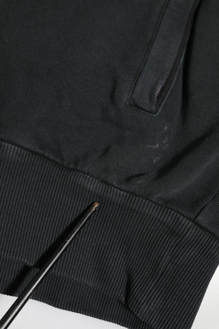 Dolce & Gabbana Black Logo FullZip Hooded Sweatshirt Sweater