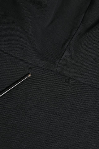 Dolce & Gabbana Black Logo FullZip Hooded Sweatshirt Sweater