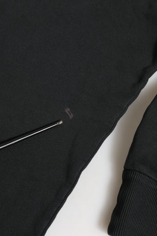 Dolce & Gabbana Black Logo FullZip Hooded Sweatshirt Sweater