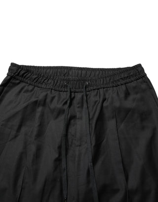 Dolce & Gabbana Black Drawstring Men Jogger Sweatpants Pants