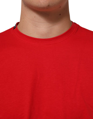 Dolce & Gabbana Red Goodluck 2023 Cotton Crew Neck T-shirt