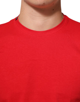 Dolce & Gabbana Red Goodluck 2023 Cotton Crew Neck T-shirt