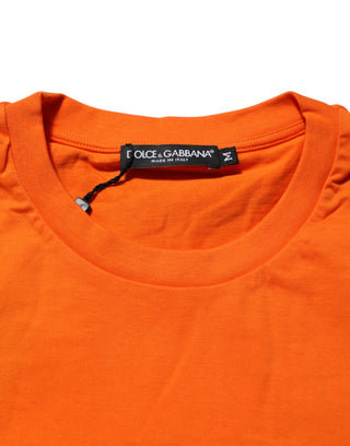 Dolce & Gabbana Orange DGVIB3 Crew Neck Short Sleeves T-shirt