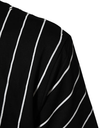 Dolce & Gabbana Black Cotton Polka Dots Round Neck T-shirt