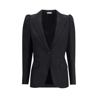 Alexander McQueen Black Wool Coat