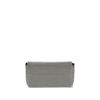 Brunello Cucinelli Gray Leather Shoulder Bag