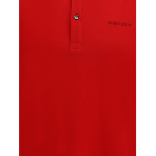 Alexander McQueen Red Cotton Polo Shirt