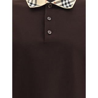 Burberry Brown Cotton Polo Shirt