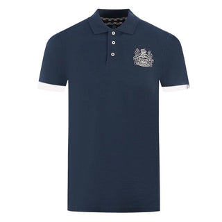 Aquascutum Blue Cotton Polo Shirt