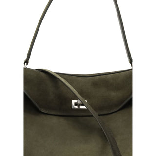 Balenciaga Green Calf Leather Bos Taurus Shoulder Bag