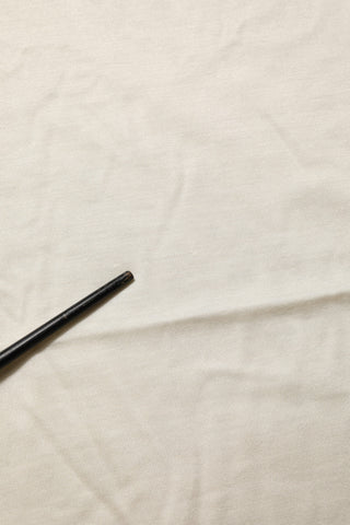 Dolce & Gabbana Off White Silk Crew Neck Short Sleeve T-shirt