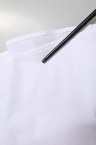 Dolce & Gabbana White Cotton Collared Dress Formal Shirt Top