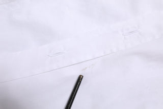 Dolce & Gabbana White Collared Long Sleeves Dress Shirt Top